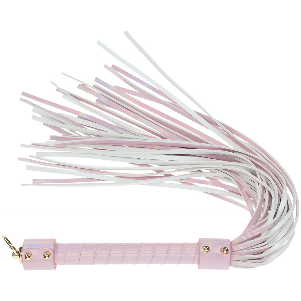 OUCH! Paris Collection - Flogger - Flogger Whip with iridescent leather and sturdy handle for intimate essentials.