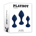 Playboy Pleasure TAIL TRAINER - Butt Plugs - Set of 3 Sizes for anal training and exploration.