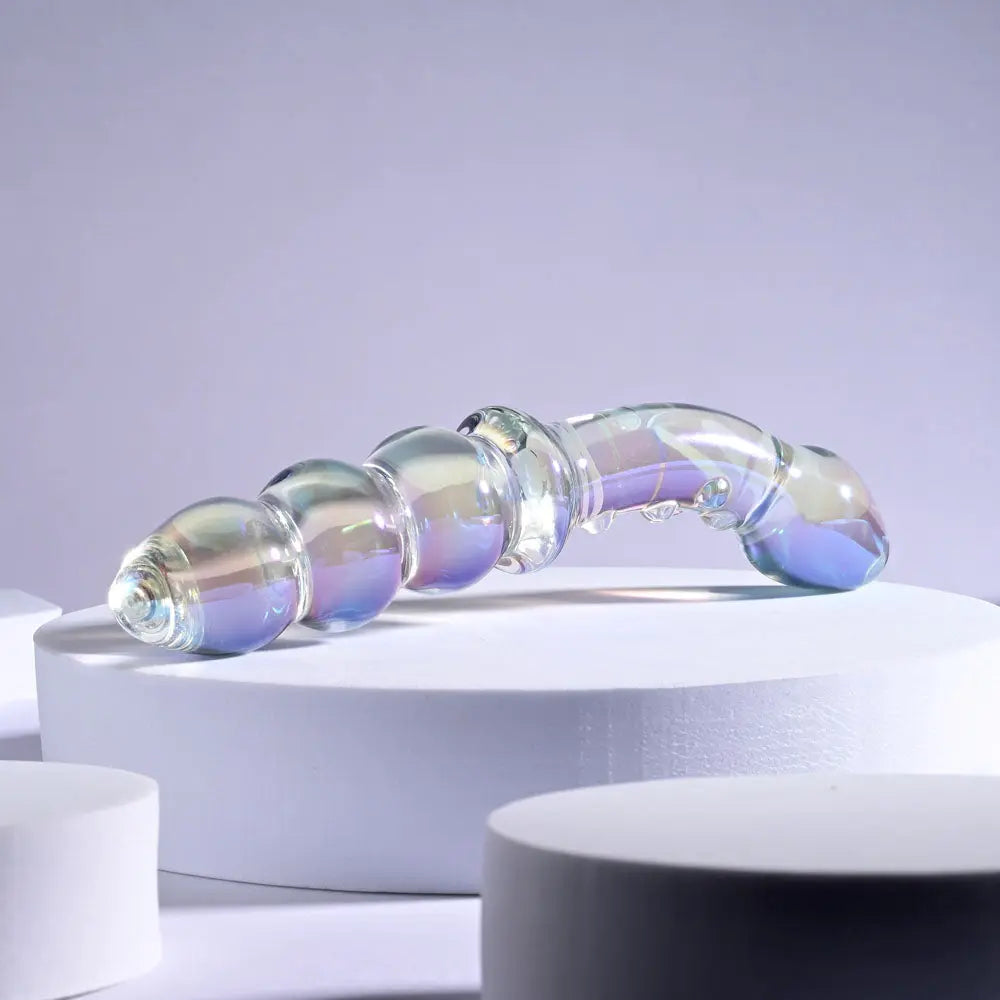 Playboy Pleasure JEWELS DOUBLE -  Glass 17.1 cm Double Ended Dildo Playboy Pleasure Discreet Intimate Essentials.