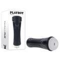 Playboy Pleasure THE URGE LARGE - Clear Stroker alongside packaging for adult novelty sex toy.
