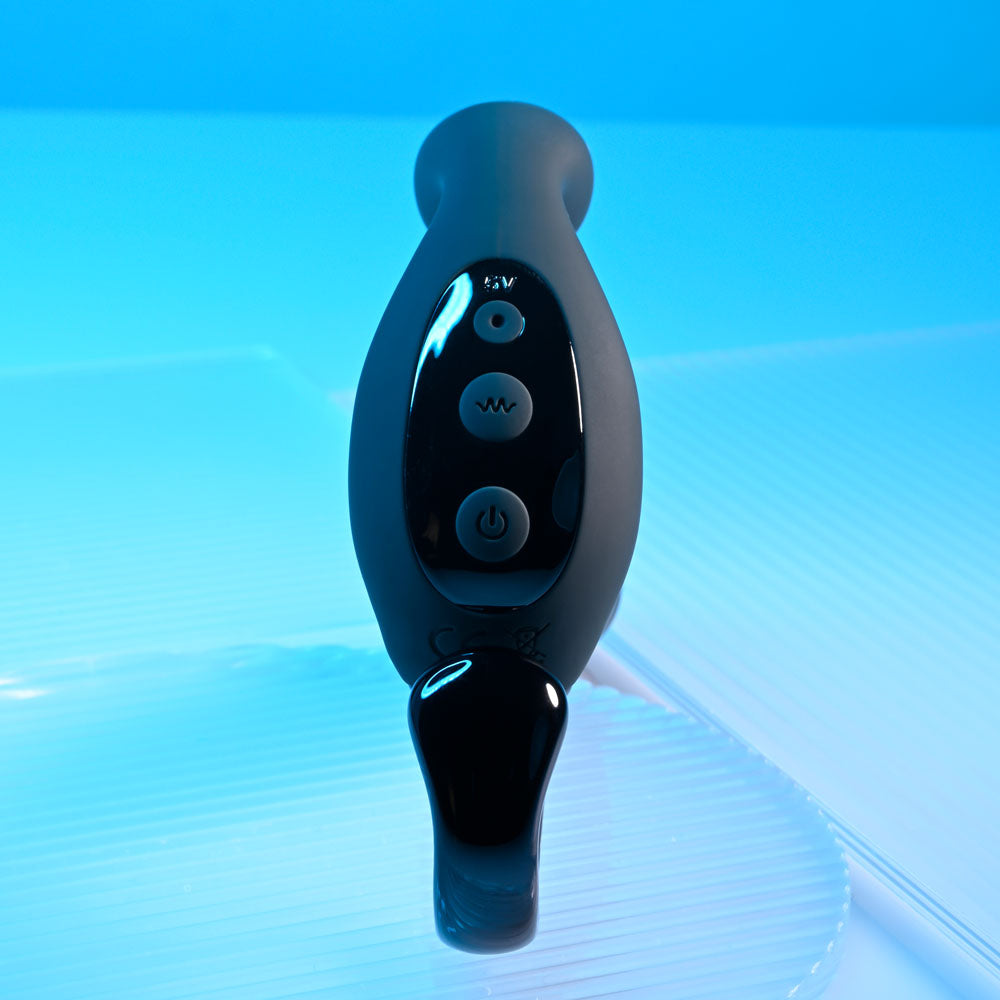 Playboy Pleasure COME HITHER - 13.2 cm USB Rechargeable Vibrating Prostate Massager with Wireless Remote Control