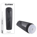 Playboy Pleasure PURSUIT OF PLEASURE - USB Rechargeable Vibrating Stroker with clear window and textured inner channel.