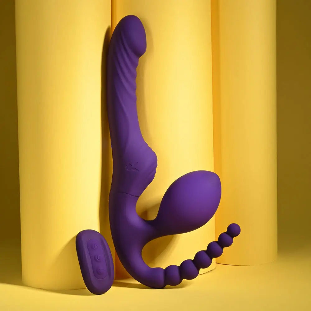 Playboy Pleasure HUG IT OUT -  29 cm USB Rechargeable Strapless Strap-On Playboy Pleasure Discreet Intimate Essentials.