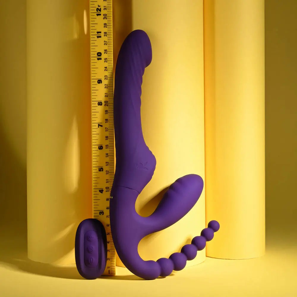 Playboy Pleasure HUG IT OUT -  29 cm USB Rechargeable Strapless Strap-On Playboy Pleasure Discreet Intimate Essentials.
