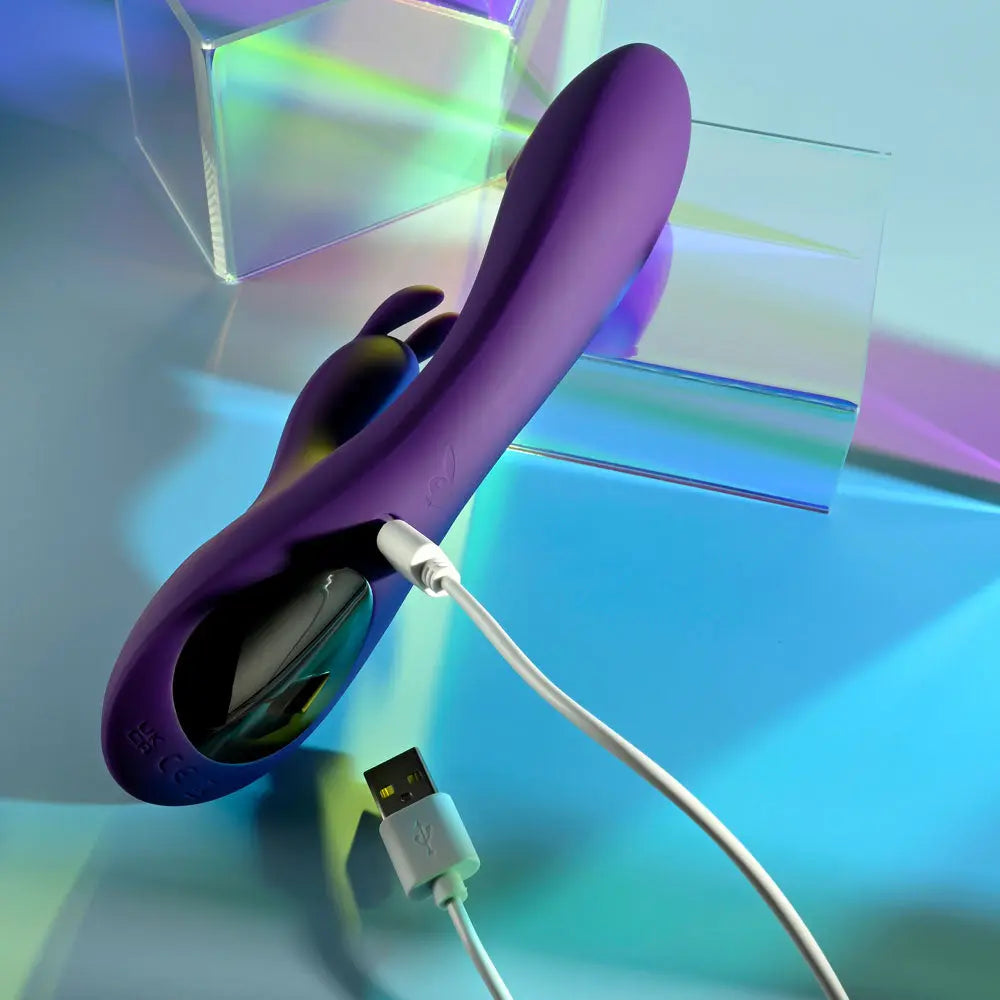 Playboy Pleasure ON REPEAT -  19.7 cm USB Rechargeable Rabbit Vibrator Playboy Pleasure Discreet Intimate Essentials.