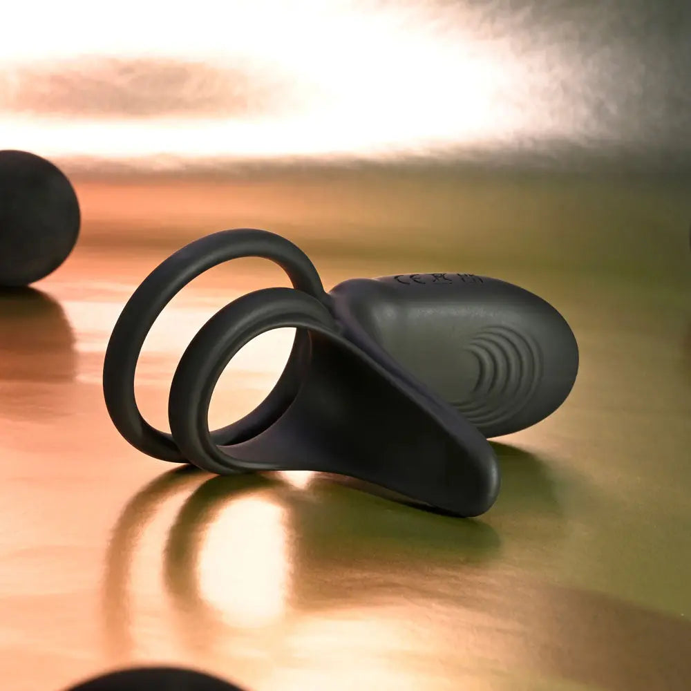 Affordable quality Playboy Pleasure JUST RIGHT -  USB Rechargeable Vibrating Cock & Balls Rings  from Playboy Pleasure by Discreet Intimate Essentials with Discreet Delivery 
