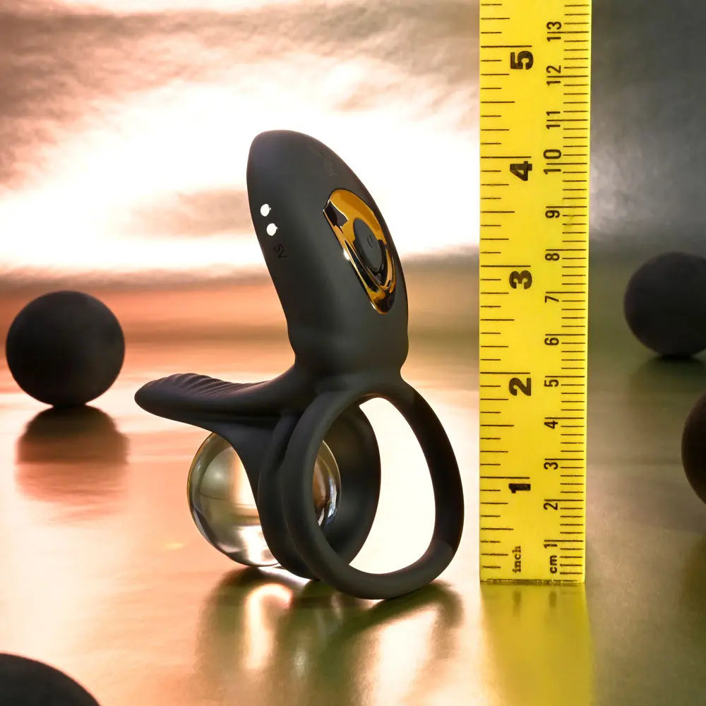 Affordable quality Playboy Pleasure JUST RIGHT -  USB Rechargeable Vibrating Cock & Balls Rings  from Playboy Pleasure by Discreet Intimate Essentials with Discreet Delivery 