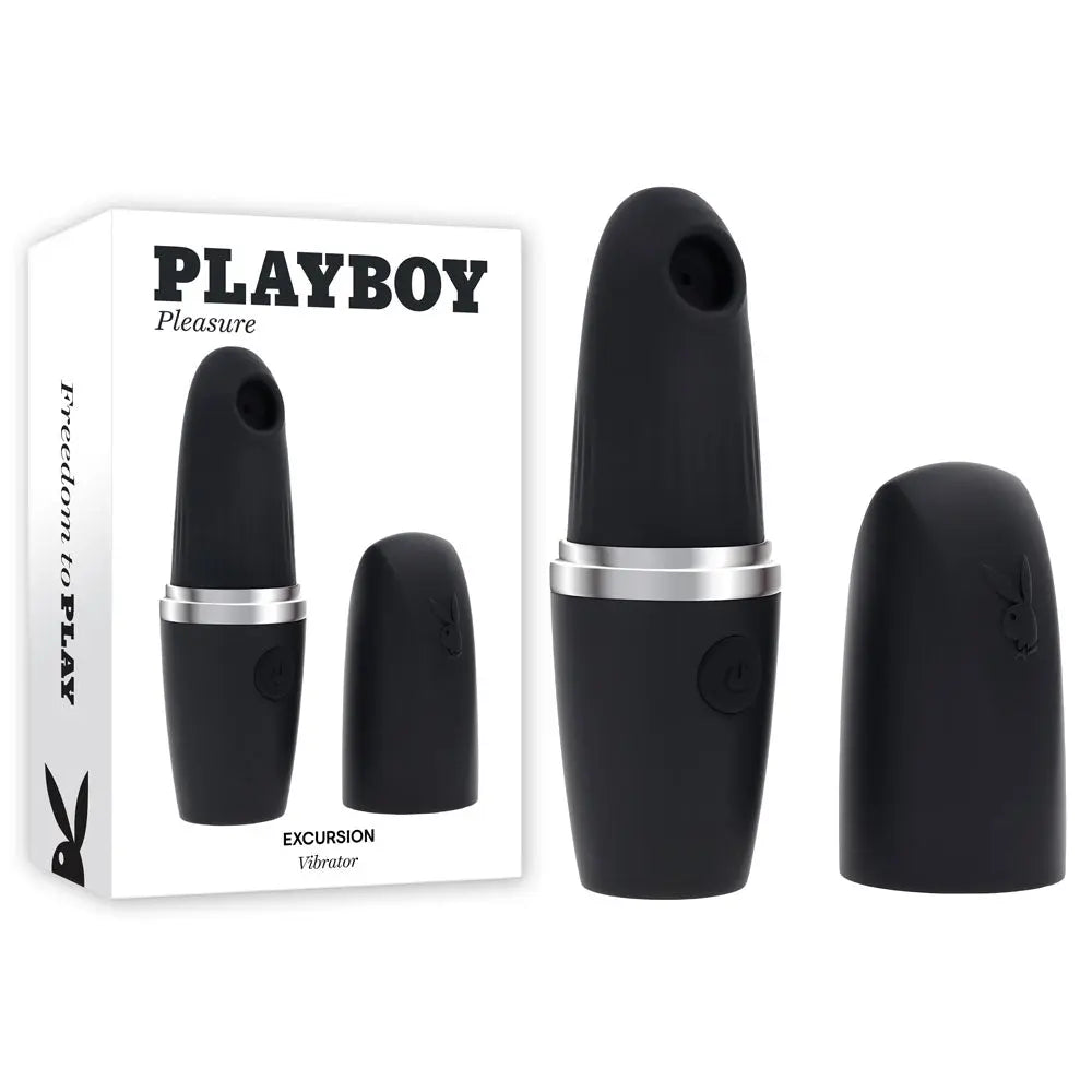 Playboy Pleasure EXCURSION -  14.2 cm USB Rechargeable Suction Stimulator Playboy Pleasure Discreet Intimate Essentials.