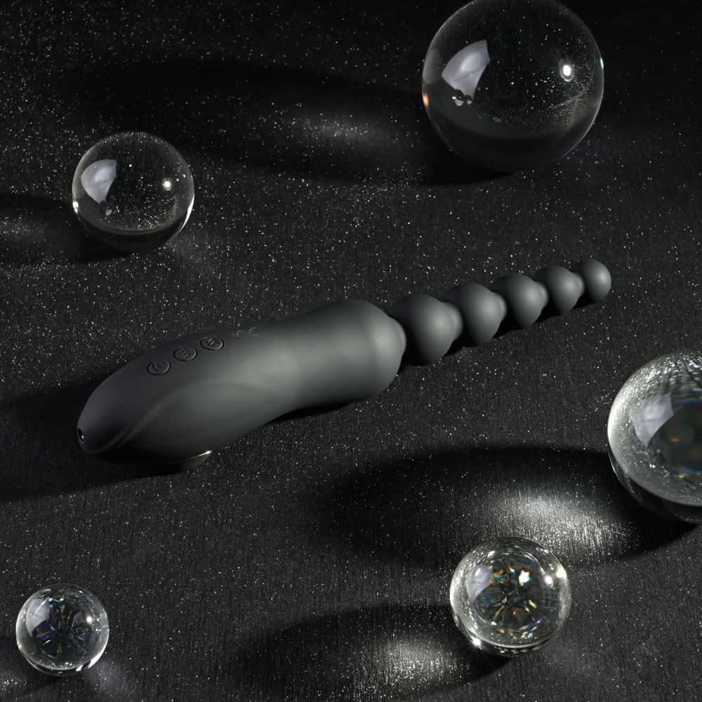 Playboy Pleasure LET IT BEAD -  23.1 cm USB Rechargeable Vibrating Anal Beads with Clitoral Suction