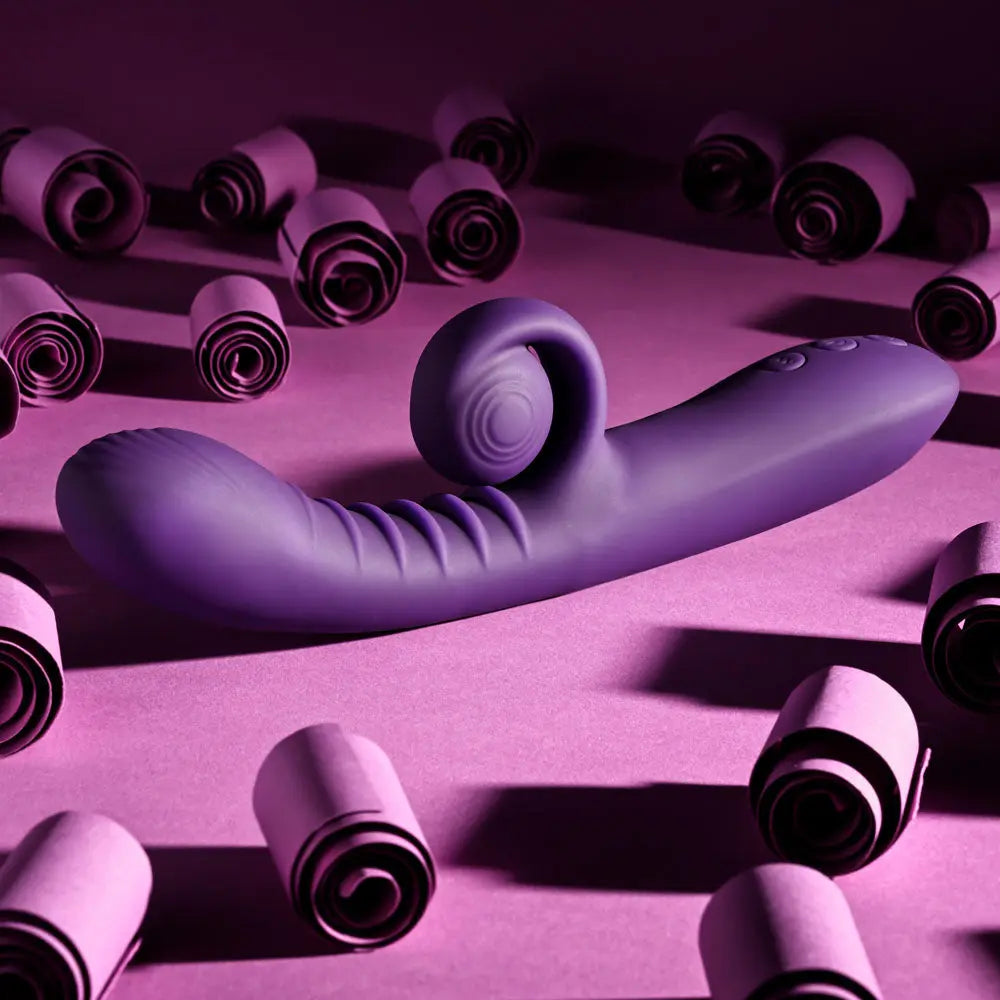 Playboy CURLICUE -  23.5 cm USB Rechargeable Rabbit Vibrator Playboy Pleasure Discreet Intimate Essentials.