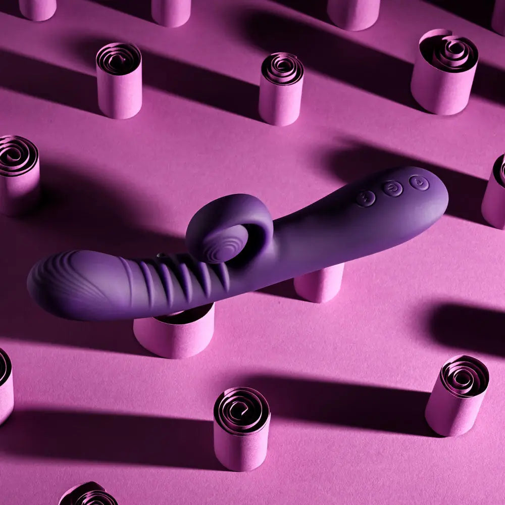 Playboy CURLICUE -  23.5 cm USB Rechargeable Rabbit Vibrator Playboy Pleasure Discreet Intimate Essentials.