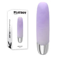 Playboy Pleasure BUNNY BUNCH - Pearl 11.3 cm USB Rechargeable Bullet vibrator with soft silicone finish.