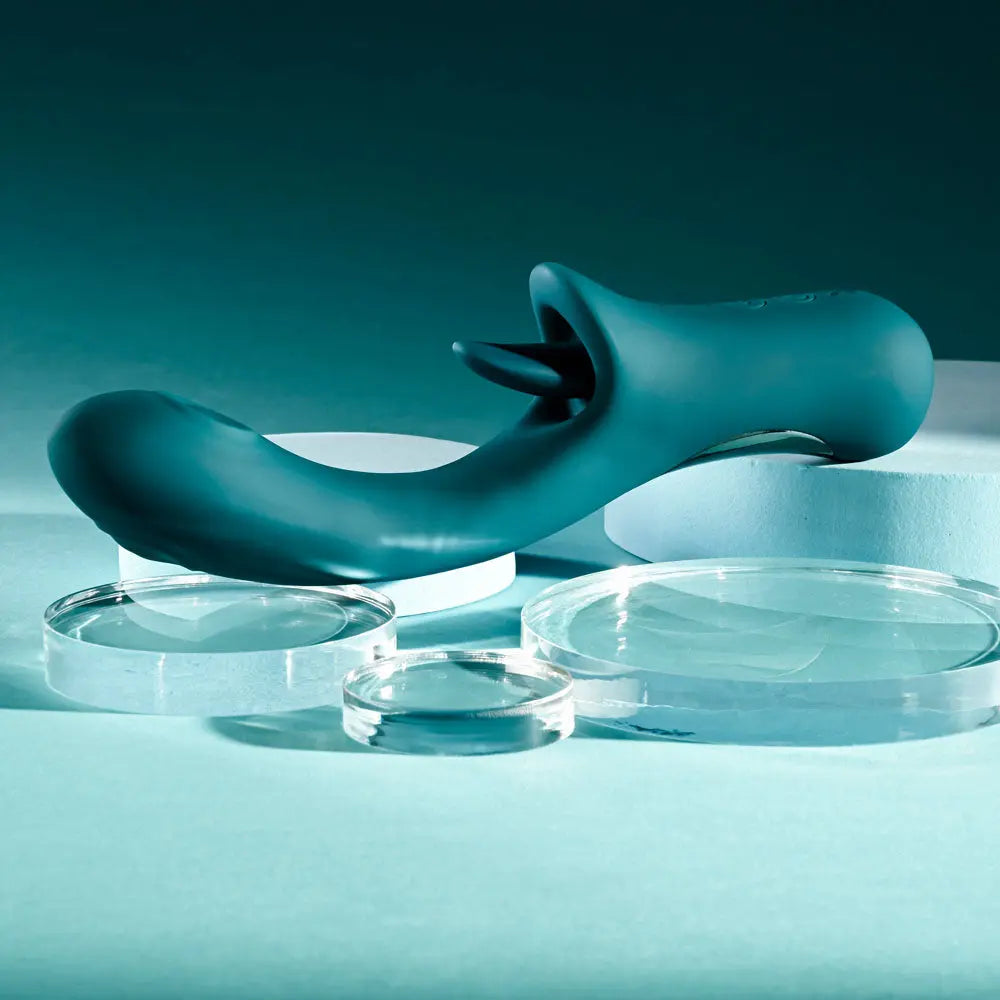 Playboy Pleasure HARMONY -  22.9 cm USB Rechargeable Vibrator with Clitoral Flicker Playboy Pleasure Discreet Intimate Essentials.