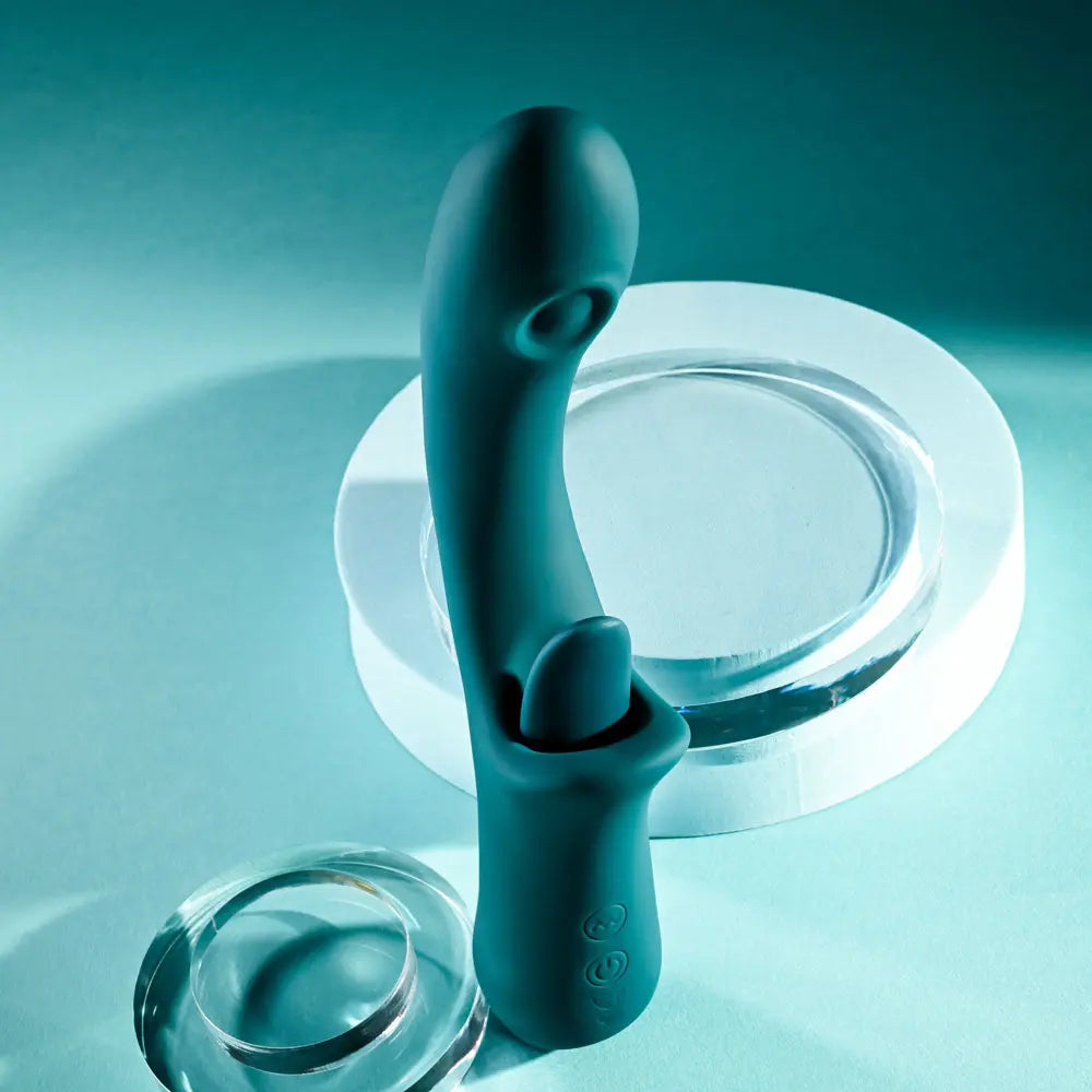 Playboy Pleasure HARMONY -  22.9 cm USB Rechargeable Vibrator with Clitoral Flicker Playboy Pleasure Discreet Intimate Essentials.