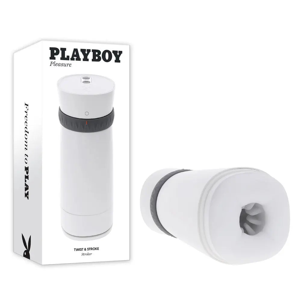 Affordable quality Playboy Pleasure TWIST & STROKE -  USB Rechargeable Heating Stroker with UV Cleaning  from Playboy Pleasure by Discreet Intimate Essentials with Discreet Delivery 