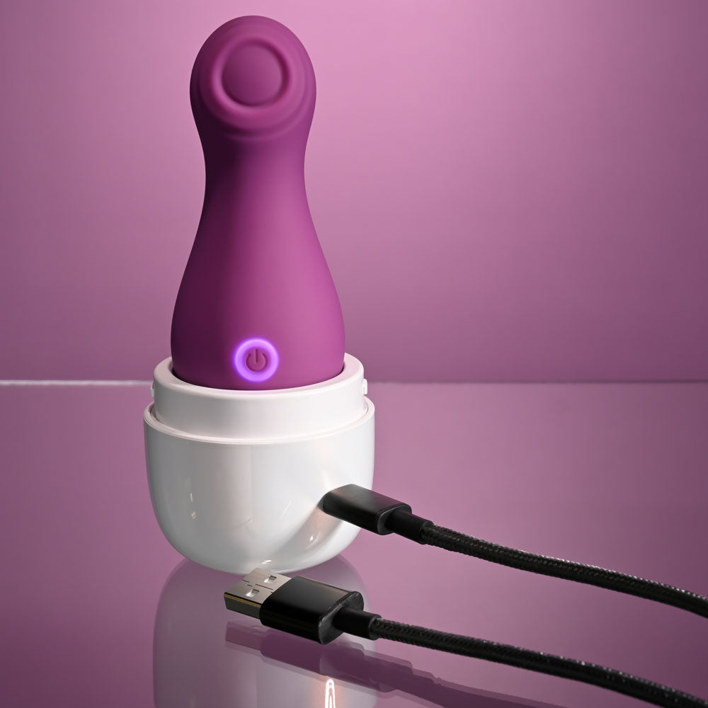 Playboy Pleasure THE JET SET - TAPPING - 10.2 cm Tapping Stimulator with Charging Case and USB charging cable.
