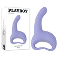 Playboy Pleasure NICE TO MEET YOU - 19.5 cm USB Rechargeable Vibrator in purple packaging.