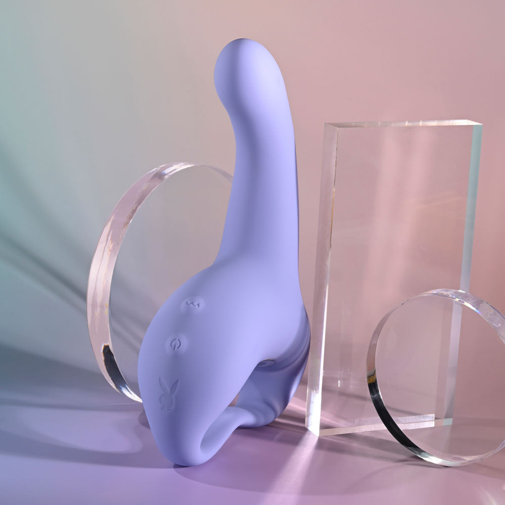 Playboy Pleasure NICE TO MEET YOU -  19.5 cm USB Rechargeable Vibrator, intimate essentials for her in elegant design.