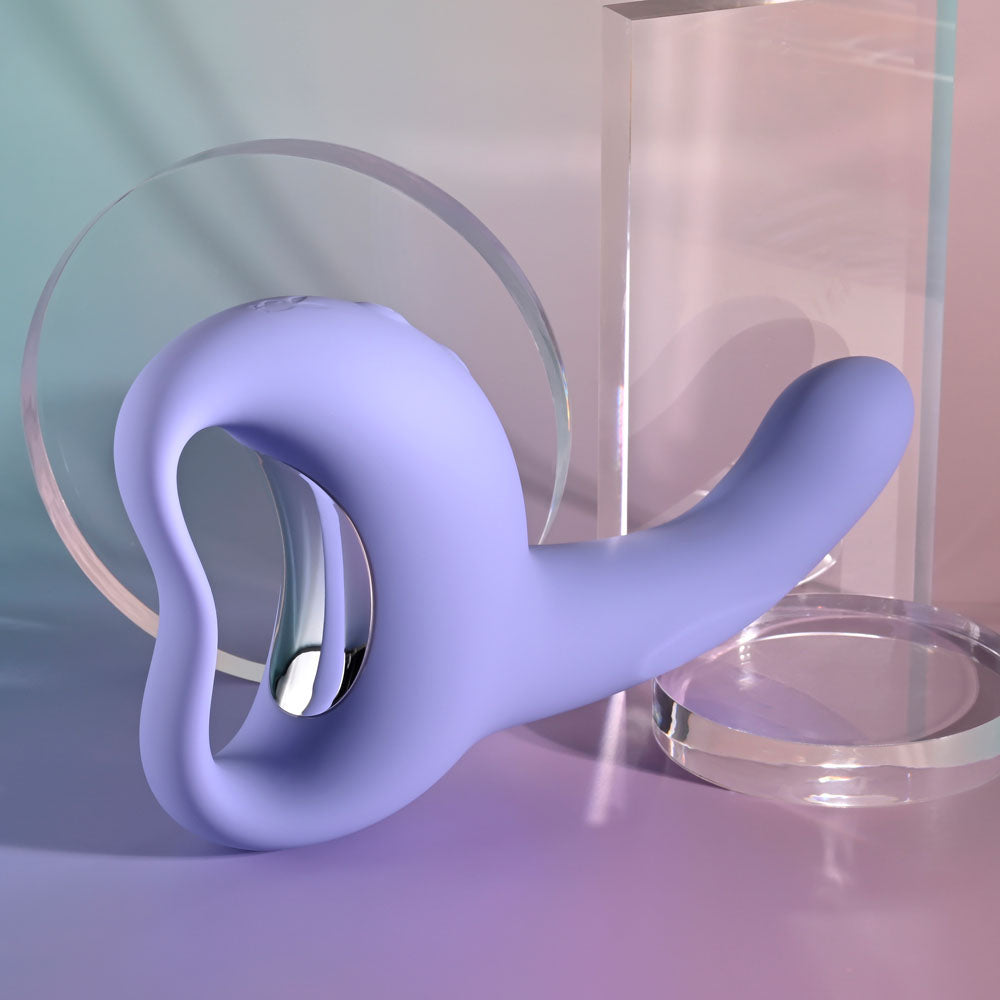 Playboy Pleasure NICE TO MEET YOU - 19.5 cm USB Rechargeable Vibrator displayed with elegant design.