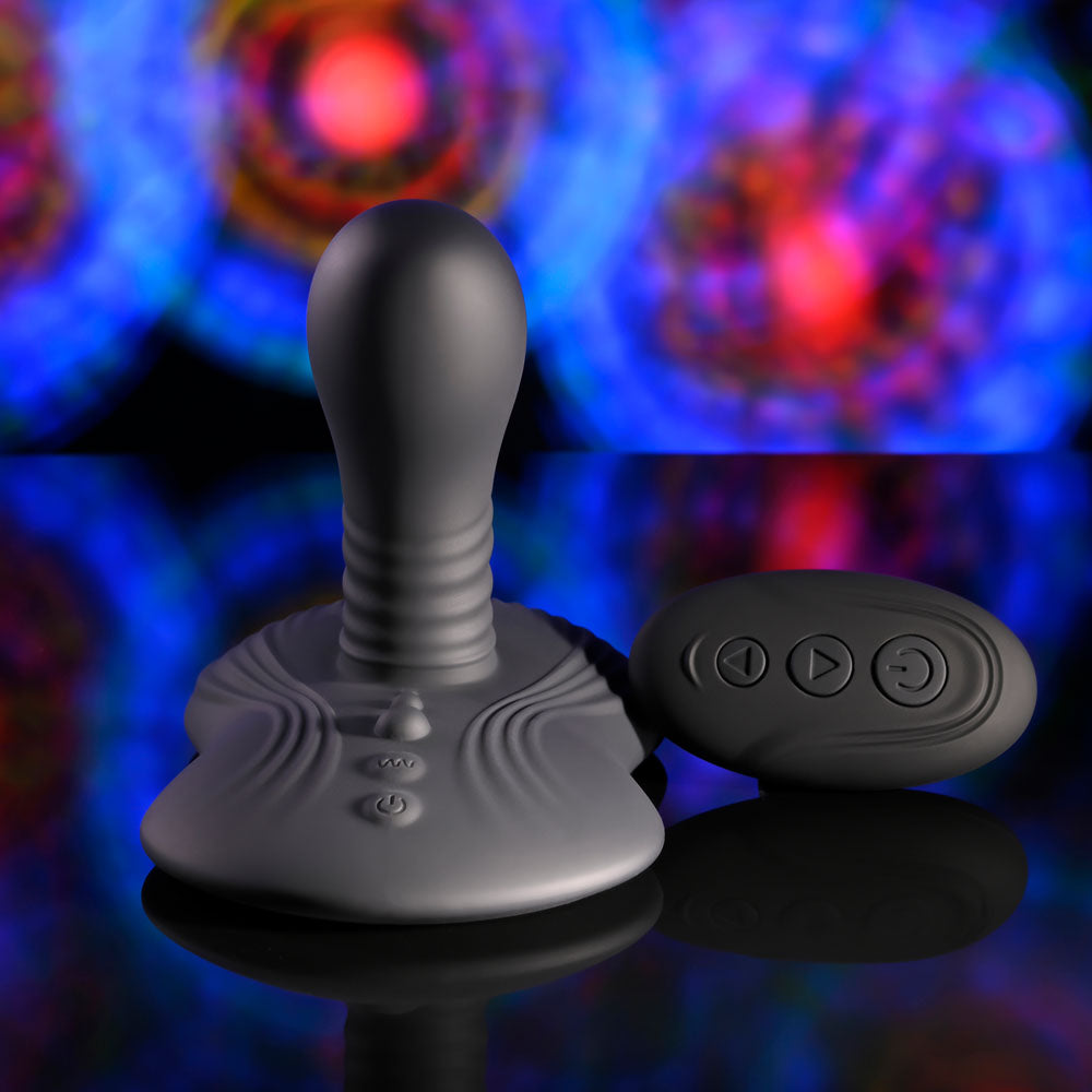 Playboy Pleasure SITTIN & SPINNIN - USB Rechargeable Spinning Vibrator & Grinder Pad with Remote.