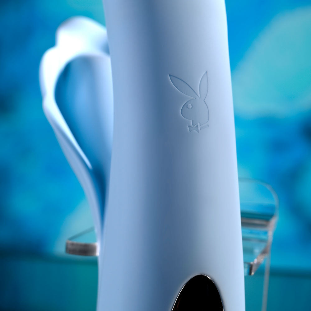 Playboy Pleasure IN BLOOM -  23.5 cm USB Rechargeable Thrusting Tapping & Heating Dual Vibrator detail shot