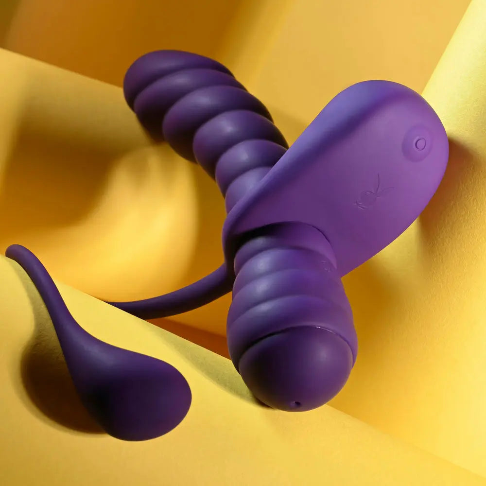 Affordable quality Playboy Pleasure TWISTED PLAYGROUND -  USB Rechargeable Vibrator and Cock Ring Kit  from Playboy Pleasure by Discreet Intimate Essentials with Discreet Delivery 
