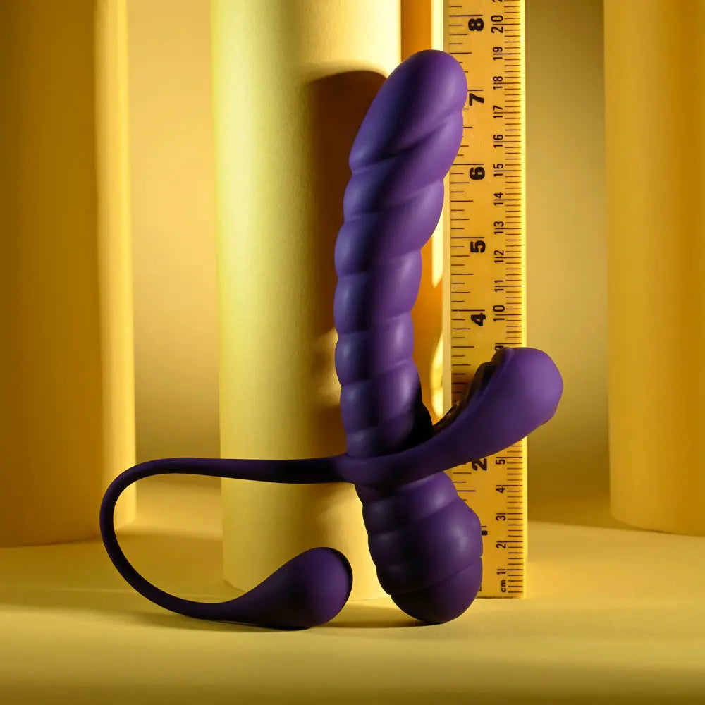 Affordable quality Playboy Pleasure TWISTED PLAYGROUND -  USB Rechargeable Vibrator and Cock Ring Kit  from Playboy Pleasure by Discreet Intimate Essentials with Discreet Delivery 