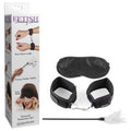 Fetish Fantasy Series Sensual Seduction Kit - 3 Piece Set, including cuffs, feather tickler, and love mask for intimate play.