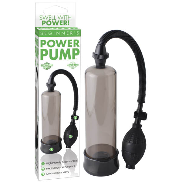 Beginner's Power Pump - Smoke Penis Pump for enhancing size and confidence with medical-grade design.