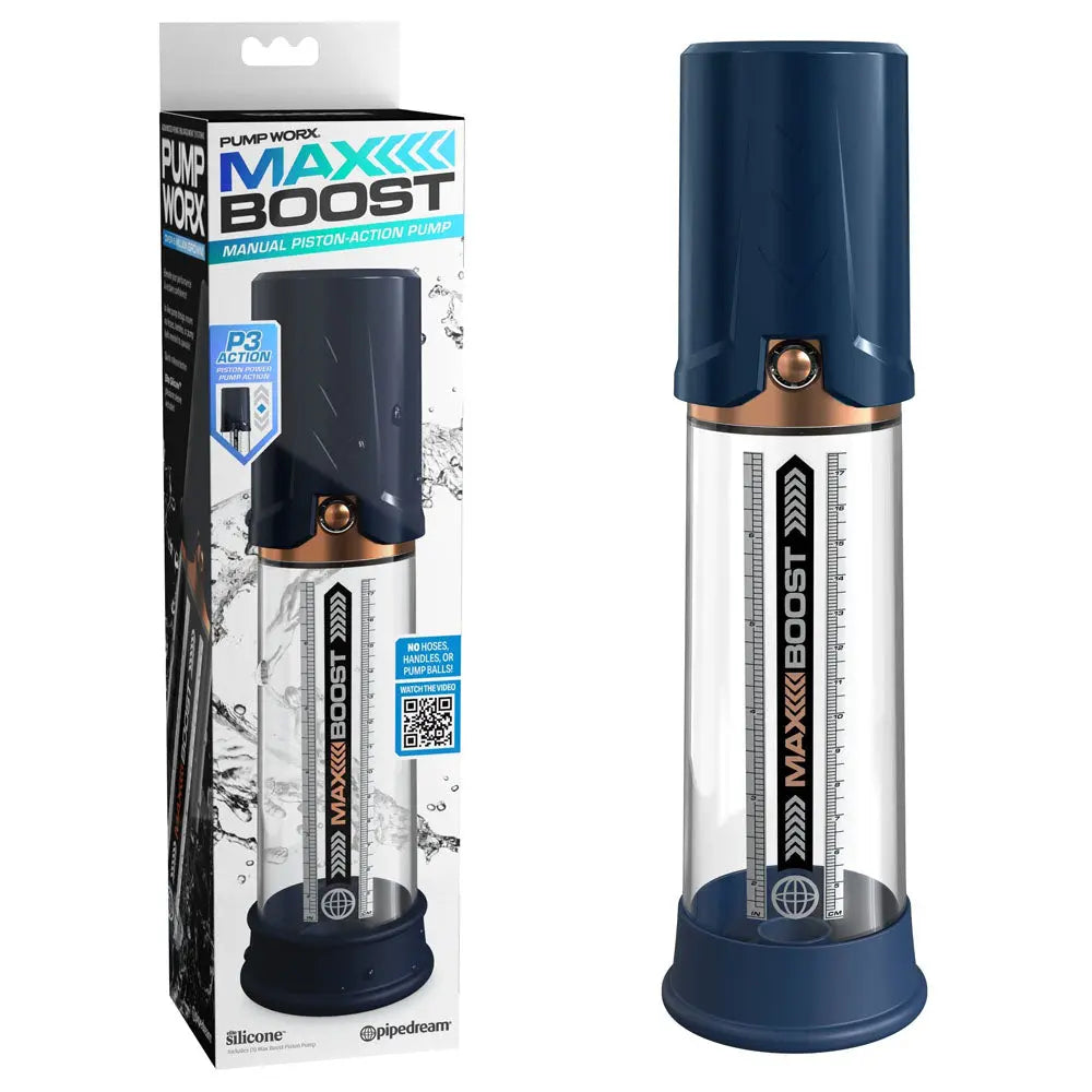 Affordable quality Pump Worx Max Boost -  -  Penis Pump  from Pipedream by Discreet Intimate Essentials with Discreet Delivery 