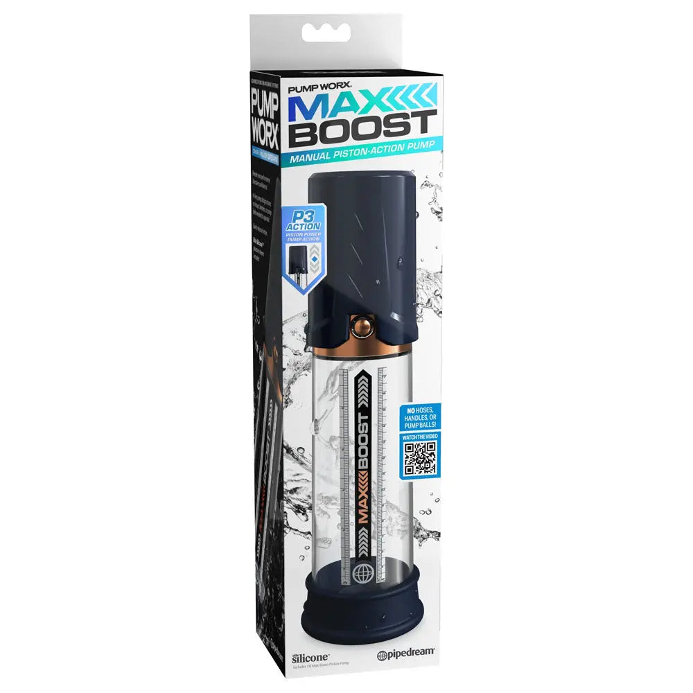Affordable quality Pump Worx Max Boost -  -  Penis Pump  from Pipedream by Discreet Intimate Essentials with Discreet Delivery 