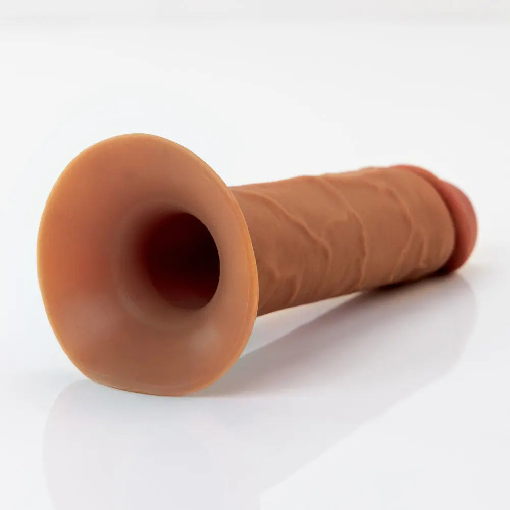 FX Elite 8'' Silicone Hollow Strap-On - Tan - Tan 20 cm Hollow Strap-On Pipedream Discreet Intimate Essentials.