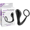 Anal Fantasy Collection Ass-gasm Cock Ring Plug - 10 cm (4'') Prostate Massager with Cock Ring - adult novelty product.
