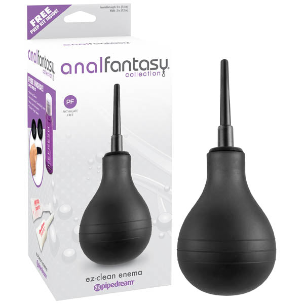 Anal Fantasy Collection EZ-Clean Enema - Enema for safe and pleasurable anal play, featuring a soft squeeze bulb and attachment.
