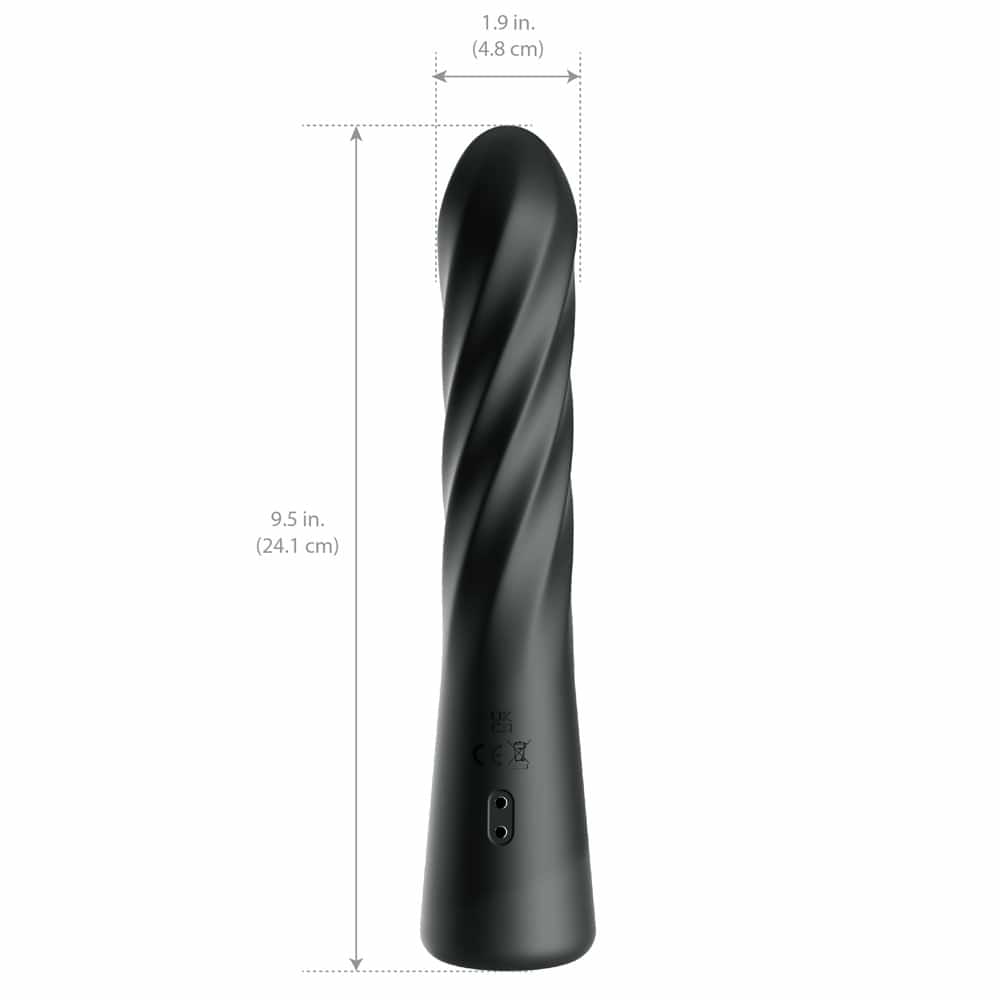 Anal Fantasy Elite Twist Ecstasy -  -  24.1 cm USB Rechargeable Twisting & Thrusting Anal Vibrator