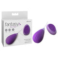 Fantasy For Her Remote Kegel Excite-Her product box and kegel trainer, featuring USB rechargeable remote kegel trainer.