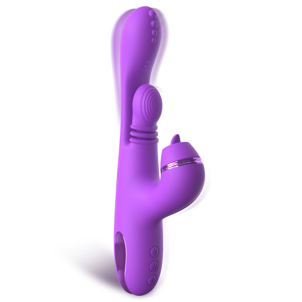 Fantasy For Her IntiMotion Pulse Pro -  24 cm USB Rechargeable Swirling & Flicking Rabbit Vibrator