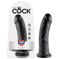 King Cock 8'' cock realistic dildo with suction cup base, perfect for harness compatibility and realistic experience.