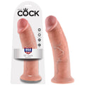 Realistic 10 inch dildo from King Cock, showcasing handcrafted detail and powerful suction cup base.