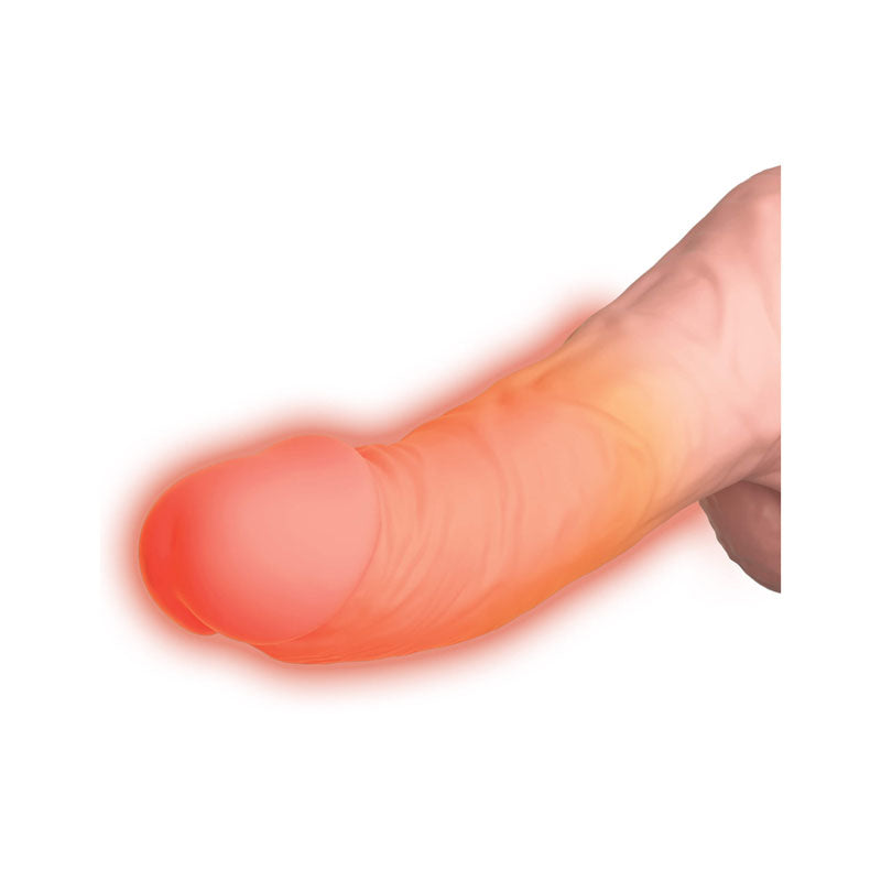 King Cock Plus 6.5'' Thrusting Cock with Balls -  16.5 cm Thrusting Dong, featuring warming and thrusting motion.