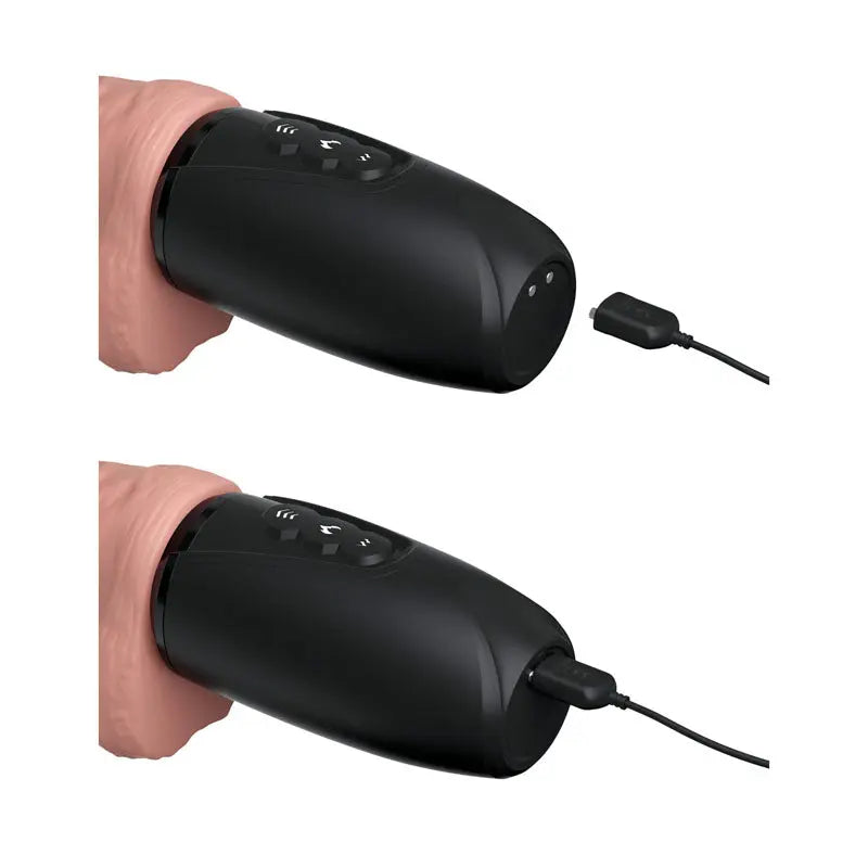 King Cock Plus 6.5'' Thrusting Cock with Balls -  16.5 cm Thrusting Dong Pipedream Discreet Intimate Essentials.