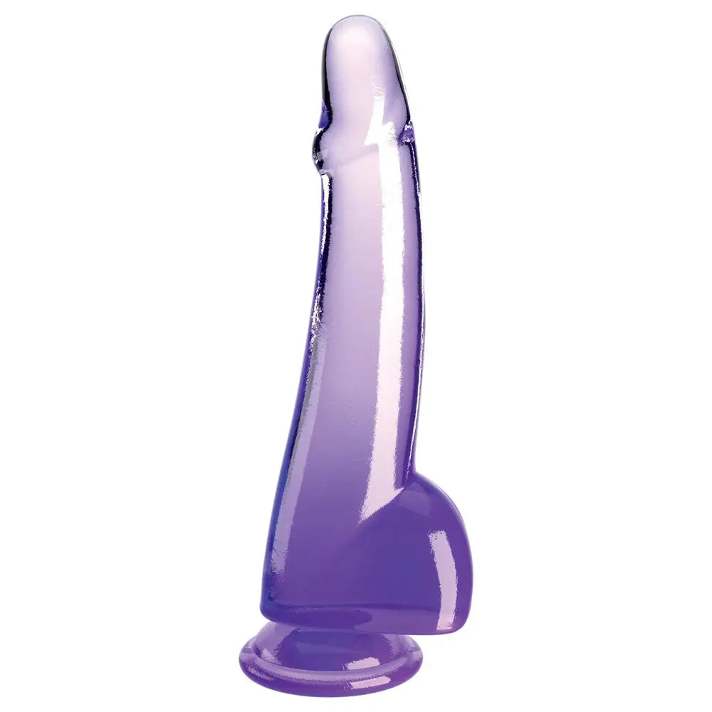 King Cock Clear 10'' Cock with Balls -  -  25 cm Dong Pipedream Discreet Intimate Essentials.
