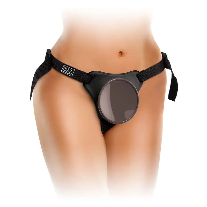 King Cock Elite Comfy Silicone Body Dock Kit - Body Dock Strap-On Harness with Tan 17.8 cm Dong Pipedream Discreet Intimate Essentials.