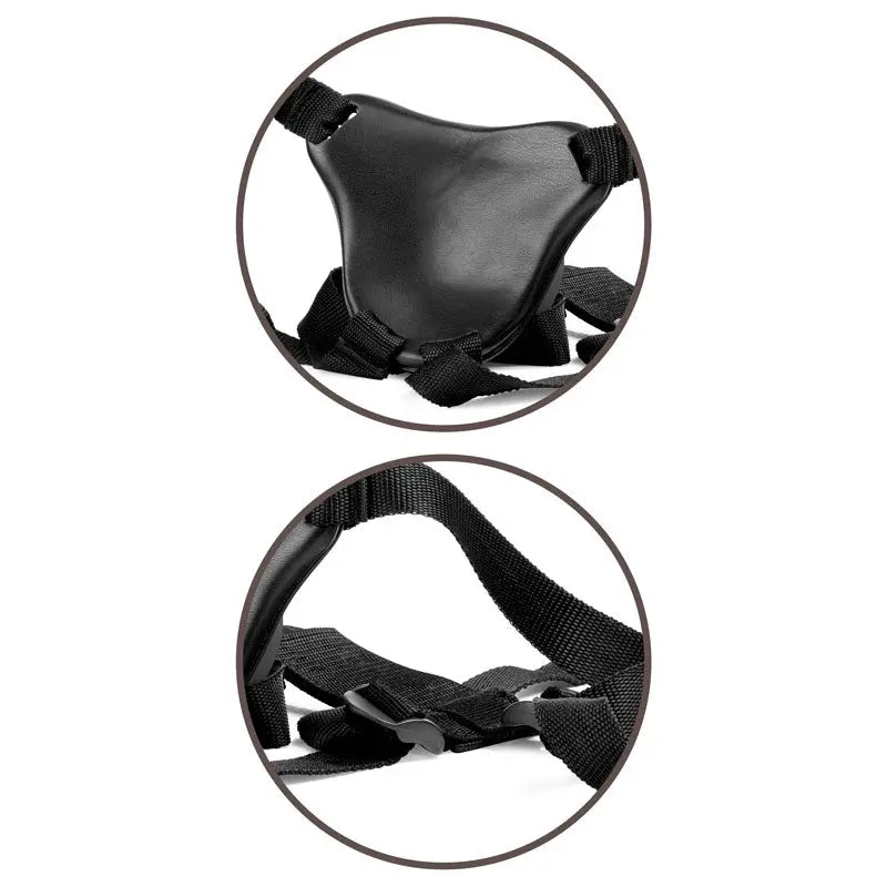 King Cock Elite Comfy Silicone Body Dock Kit - Body Dock Strap-On Harness with Tan 17.8 cm Dong Pipedream Discreet Intimate Essentials.