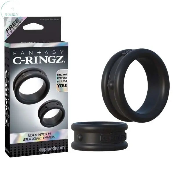 Affordable quality Fantasy C-Ringz Max Width Silicone Rings -  Cock Rings - Set of 2  from Pipedream by Discreet Intimate Essentials with Discreet Delivery 