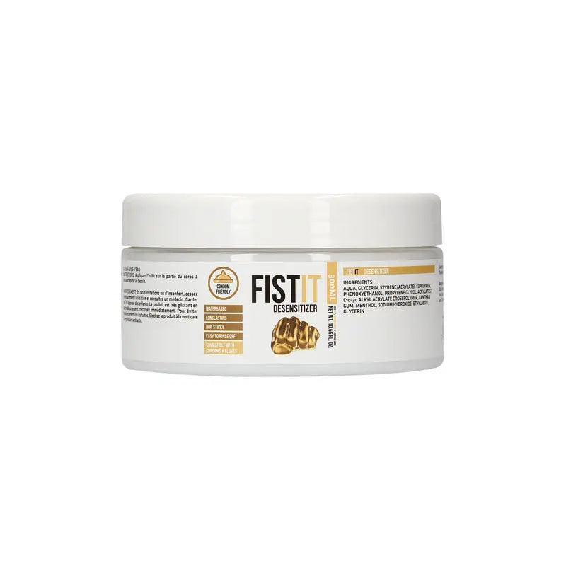 PHARMQUESTS Fist-It Numbing - 300 ml - Water Based Numbing Lubricant - 300 ml Tub Shots Toys