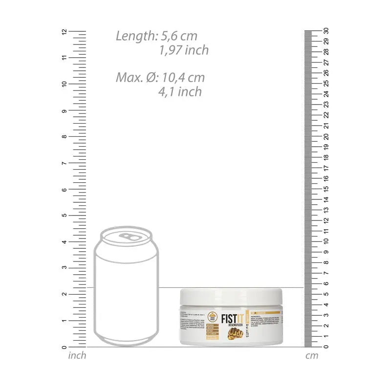PHARMQUESTS Fist-It Numbing - 300 ml - Water Based Numbing Lubricant - 300 ml Tub Shots Toys