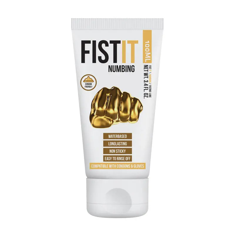PHARMQUESTS Fist-It Desensitiser - 100 ml - Water Based Numbing Lubricant - 100 ml Tube Shots Toys