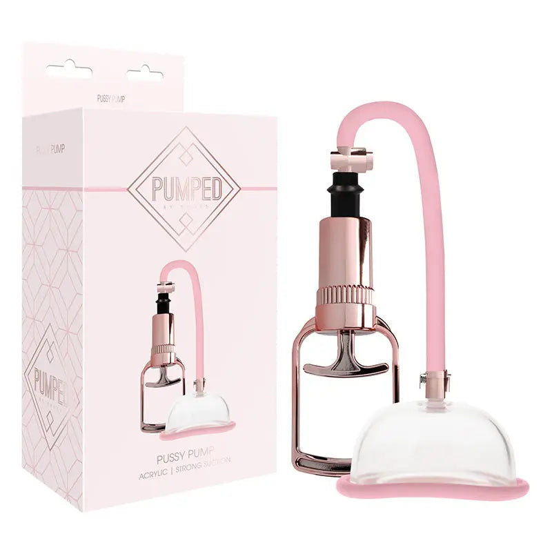 Pumped Pussy Pump - Rose  Vagina Pump Shots Toys Discreet Intimate Essentials.