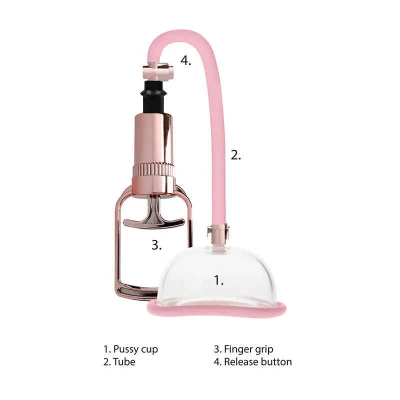 Pumped Pussy Pump - Rose  Vagina Pump Shots Toys Discreet Intimate Essentials.